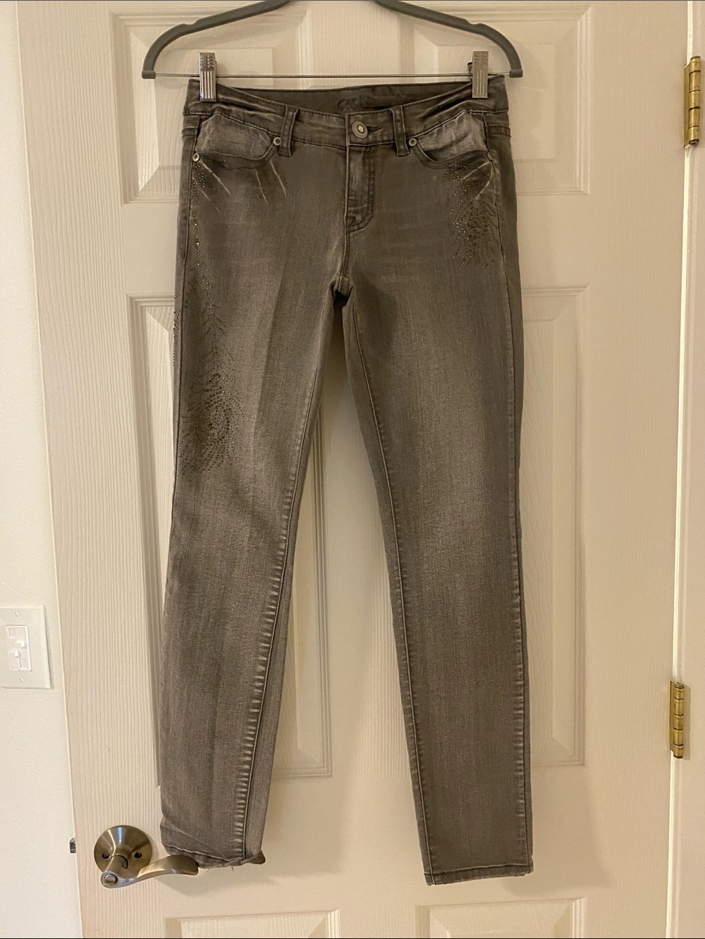 Cache Grey Jeans. Size 2